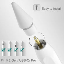 Carica l'immagine nel visualizzatore di Gallery, SIXFU Punte Apple Pencil Pro/Apple Pencil 2 Generazione/1 Generazione/Pencil usb c/Punta Apple Pencil Punte(4 Pezzi Bian