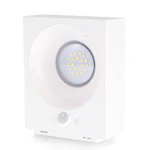 Carica l'immagine nel visualizzatore di Gallery, M Ledme - Applique LED solare da parete White Bin 2W, luce esterna con sensore di movimento e crepuscolare, protezione I