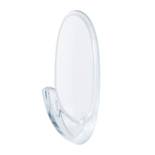 Carica l'immagine nel visualizzatore di Gallery, Command Ganci Medi Trasparenti Adesivi, 2 Ganci e 4 Strisce - Accessori Salvaspazio senza Forare il muro, Tenuta: 900g
