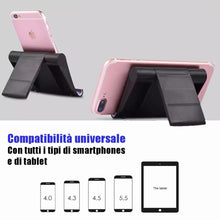 Carica l'immagine nel visualizzatore di Gallery, Porta Cellulare da Tavolo Regolabile materiale PREMIUM Nero Universale Supporto Porta Telefono Scrivania Holder Stand an