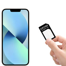 Carica l'immagine nel visualizzatore di Gallery, 4 in 1 Adattatore per Scheda SIM, 3 Set Adattatore Sim Card, Kit Adattatore per Scheda SIM Appositamente Progettato, per