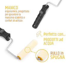 Carica l'immagine nel visualizzatore di Gallery, PENNELLIFICIO 2000 | Kit Professionale per Smalti all'Acqua, Solventi, Impegnanti, con Rullino in Velour, Rullino in Spu