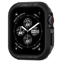Carica l'immagine nel visualizzatore di Gallery, Spigen Cover Rugged Armor Compatibile con Apple Watch Series per 9/8/7 (41mm), 6/SE/5/4 (40mm) e 3/2/1 (38mm) - Nero