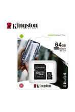 Carica l'immagine nel visualizzatore di Gallery, Kingston Canvas Select Plus SDCS2/64GB Scheda microSD Classe 10 con Adattatore SD Incluso, 64 GB