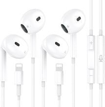 Carica l'immagine nel visualizzatore di Gallery, 2 Pezzi Cuffie Cablate per iPhone,[Certificate MFI] Auricolari In-Ear