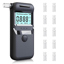 Carica l'immagine nel visualizzatore di Gallery, 1 Etilometro Portatile Certificato | Alcol Test Professionale Digitale con Schermo LED | Include 10 Bocchette | Per Uso 