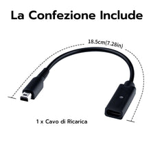 Carica l'immagine nel visualizzatore di Gallery, Mcbazel Tipo C da Femmina a Cavo di Ricarica, Cavo Adattatore per Nintendo DSI, 3DS, 2DS, incl. XL e New Modelli