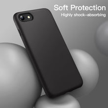 Carica l'immagine nel visualizzatore di Gallery, JETech Cover in Silicone per iPhone SE 3/2, iPhone 8/7, Nero