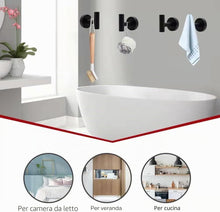 Carica l'immagine nel visualizzatore di Gallery, Set di accessori da bagno, 10 pezzi nero opaco in acciaio inox set di hardware per bagno, set di accessori da bagno con barre per asciugamani da 40,6 cm, porta carta igienica, anelli per asciugamani,