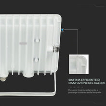 Carica l'immagine nel visualizzatore di Gallery, V-TAC Faro LED da Esterno Bianco 100W - [Chip Samsung - Alte Perfomance, Bassi Consumi] - 8700 Lumen - IP65 - Proiettore