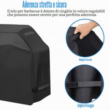 Carica l'immagine nel visualizzatore di Gallery, Copertura impermeabile per barbecue, 147,3 cm, antistrappo e anti-UV, compatibile con griglie Weber, Char-Broil, Nexgril
