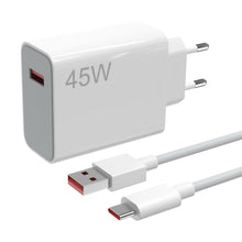 Carica l'immagine nel visualizzatore di Gallery, 45W Caricabatterie Rapido con Cavo USB Type-C 1M Compatibile con Xiaomi Redmi Note 14 Pro 5G /14/13 /12S /11/10 / POCO X