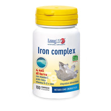 Carica l'immagine nel visualizzatore di Gallery, LongLife® Iron complex | 4 sali di ferro ad alta biodisponibilità | Con vitamina C e B12, acido folico e rame | Oltre 3 
