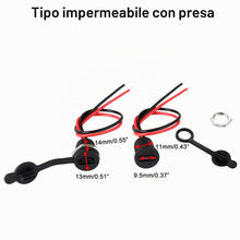 Carica l'immagine nel visualizzatore di Gallery, Greluma 5 Pz Presa impermeabile di tipo C, connettore USB C femmina per montaggio a pannello con piastra di bloccaggio d