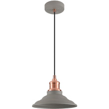 Carica l'immagine nel visualizzatore di Gallery, GTV LORET, Lampada da soffitto M, 8854, AC220-240V, 50/60Hz, 1*E27, max. 40W, Ø 20,5 cm, IP20, semplice grigio