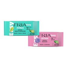 Carica l'immagine nel visualizzatore di Gallery, Fria Intima Salviette Biodegradabile, Modelli e Fragranze Assortite, 1 Confezione di 12 Salviette