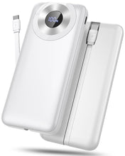 Carica l'immagine nel visualizzatore di Gallery, Power Bank, 10000mAh Powerbank 3A Ricarica Rapida USB C Ingressi e Uscite, Potente e Sottile Caricatore Portatile con Ca