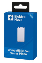 Carica l'immagine nel visualizzatore di Gallery, Elektronova Falso Polo Bianco compatibile Vimar Plana Confezione 8 Pezzi 0100