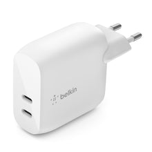 Carica l'immagine nel visualizzatore di Gallery, Belkin Caricabatteria da parete USB Type C PD da 40 W (2 porte USB-C, 20 W per porta, ricarica rapida PD per iPhone 14/1