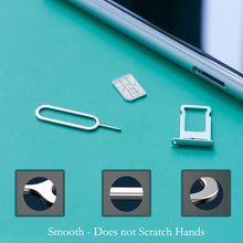 Carica l'immagine nel visualizzatore di Gallery, 13 Pcs Spilla di Espulsione della Scheda SIM, Spilli Estrattori per Rimozione Scheda SIM, Inossidabile Strumento Rimozio