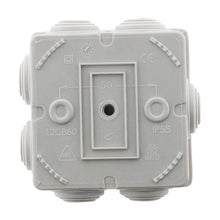Carica l'immagine nel visualizzatore di Gallery, Zenitech - Set di 3 scatole di derivazione impermeabili, Quadrate, Bianco, Dimensioni di 80 x 80 x 46 mm, IP55