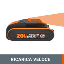 Carica l'immagine nel visualizzatore di Gallery, WORX WA3639 Batteria agli ioni di litio PowerShare 20V 2.0Ah