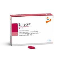 Carica l'immagine nel visualizzatore di Gallery, Pharma Line EMACRIT Capsule Integratore di Ferro, 30 Capsule