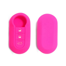 Carica l'immagine nel visualizzatore di Gallery, Cover Chiave Fiat in silicone Guscio per chiavi auto Cover chiavi auto per Fiat Panda Punto 500 Bravo Grande Doublò Cust