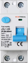 Carica l'immagine nel visualizzatore di Gallery, Interruttore Differenziale Puro 2P 25A 300mA 220V-6KA 300mA per Guida DIN - 2 Moduli DIN - Protezione Circuiti e Sicurez