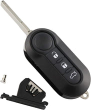 Carica l'immagine nel visualizzatore di Gallery, Guscio Chiave Auto 3 Tasti con Lama SIP22 Compatibile con Fiat 500 500L Panda Punto Evo Grande Punto Bravo Doblo Ducato,