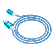 Carica l'immagine nel visualizzatore di Gallery, Cavo di Ricarica USB-C a USB-C con LED Luminoso, 1 Metro, 3A Ricarica Veloce, Compatibile con Samsung Galaxy, Google Pix