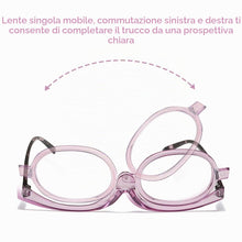 Carica l'immagine nel visualizzatore di Gallery, KARELLS Occhiale da Trucco, Occhiali Donna per Truccarsi, Occhiali Utili per il Make Up, Occhiali da Lettura Monolente, 
