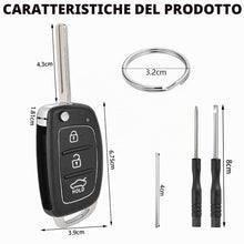 Carica l'immagine nel visualizzatore di Gallery, 3 Tasti Guscio Chiave Auto Compatibile con Hyundai i40 i30 i20 i10 ix20 ix35 Tucson Santa Fe Elantra Telecomando Custodi