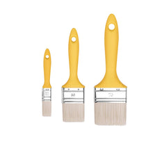 Carica l'immagine nel visualizzatore di Gallery, M7 – Set di 3 Pennelli Piatti, Misure: 20, 50, 70 mm, Serie 37 – Setole Sintetiche, Ghiera in Acciaio, Manico in Plastic
