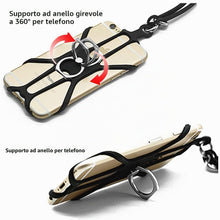 Carica l'immagine nel visualizzatore di Gallery, Kinizuxi 2 Pack Crossbody Phone Lanyard with Adjustable Neck Strap and Mobile Phone Ring Grip, Universal Smartphone Stra