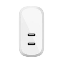 Carica l'immagine nel visualizzatore di Gallery, Belkin Caricabatteria da parete USB Type C PD da 40 W (2 porte USB-C, 20 W per porta, ricarica rapida PD per iPhone 14/1