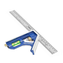 Carica l'immagine nel visualizzatore di Gallery, WORKPRO Squadra Combinata Regolabile 300 mm, Righello per Angolo