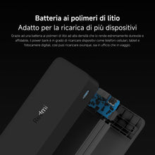 Carica l'immagine nel visualizzatore di Gallery, Redmi Power Bank da 20000 mAh, ricarica rapida, ricarica rapida bidirezionale da 18 W, doppia porta di ingresso e uscita