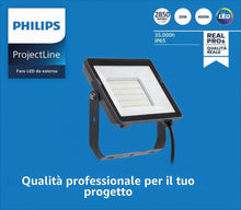 Carica l'immagine nel visualizzatore di Gallery, Philips Projectline, Proiettore LED, 50W, Luce Bianca Naturale, Illuminazione Commerciale e Esterna