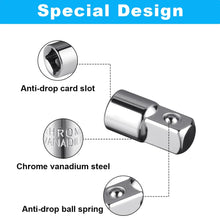 Carica l'immagine nel visualizzatore di Gallery, Flintronic Adattatore per bussola/riduttore, 1/2 "Drive Twist Nut Remover, Set di adattatori 1/4", 3/8", 1/2" per dadi, 