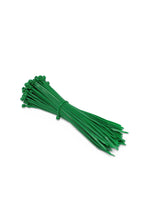 Carica l'immagine nel visualizzatore di Gallery, Fascette per cablaggio 3x160mm - 100 pezzi - Fermacavo, stringicavo - Ultraresistenti, professionali (Verde)