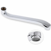 Carica l'immagine nel visualizzatore di Gallery, Topolenashop Canna di Ricambio Cromata 25CM per Rubinetto a Muro Becco Girevole Universale per Miscelatore Cucina o Vasc