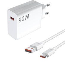 Carica l'immagine nel visualizzatore di Gallery, Caricabatterie rapido da 90 W per Xiaomi, con cavo USB C da 1 m, per adattatore da 90 W per Xiaomi Redmi Note 14 Pro,15T