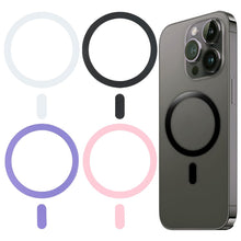 Carica l'immagine nel visualizzatore di Gallery, 4 Pezzi Adesivo Universale Ad Anello in Metallo per Magnete Ad Anello, Compatibile con Caricatore Senza Fili Magnetico, 