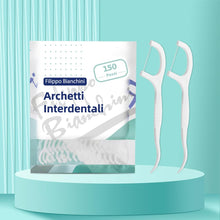 Carica l'immagine nel visualizzatore di Gallery, 150 Pezzi Filo Interdentale by Filippo Bianchini, forcella interdentale, Bastoncini Portatili Cura Dentistica per Tutta 