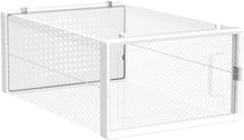 Carica l'immagine nel visualizzatore di Gallery, SONGMICS Scatole per Scarpe, Contenitori per Scarpe, Organizzatori Portascarpe Pieghevoli e Impilabili, Fino alla Taglia 43, Set di 12, Trasparente e Bianco Nuvola LSP066W12