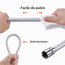 Carica l'immagine nel visualizzatore di Gallery, GRIFEMA Tubo Doccia Flessibile 1.5 m in PVC, Argento [Exclusiva Amazon]