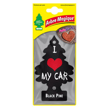Carica l'immagine nel visualizzatore di Gallery, Arbre Magique Profumatore Auto, Fragranza Black Pine, Durata fino a 7 Settimane, Made in Italy, Confezione da 1 Pezzo