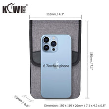Carica l'immagine nel visualizzatore di Gallery, KIWIFOTOS Custodia da viaggio per cellulare, con tracolla, multifunzione, per smartphone, carte, occhiali