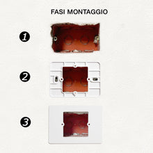 Carica l'immagine nel visualizzatore di Gallery, Adattatore universale scatola placca da 503 a 502, placca adattatore riduttore da 503 a 502 in plastica. Supporto adatta